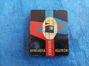 Plechová krabička Brněnská veletržní 20 cigaret - 2
