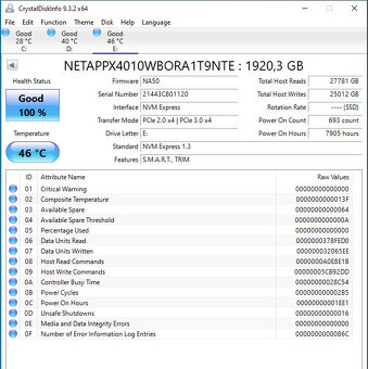 2TB 2.5" PCIe x4 U.2 SFF-8639 NVMe WD Ultrastar DC SN540 - 2