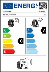 2x Continental SportContact 5 235/60 R18 103V Letní - 2