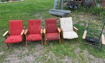 Různá RETRO křesla - cena 200-400,- za kus - 2