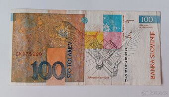 Slovinsko 100 tolarů tolarjev 1992 - 2