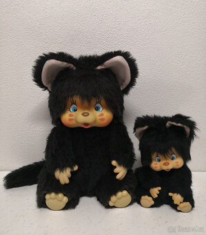 Retro mončiči XXL nyamy Felina čierna 35cm - 2