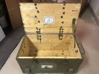 vojenská bedna 3ks ČSLA AČR šrapnely signálky - 2