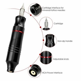 KOMPLETNÍ TETOVACÍ SADA TATTOO SET ROTAČNÍ STROJEK - 2