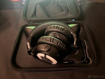 YOWU Cat Ear Headphones 4GS – RGB bezdrátová herní sluchátka - 2