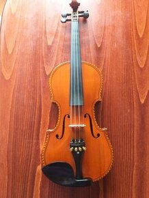 Krásné starožitné zdobené housle vykládané perletí - 2