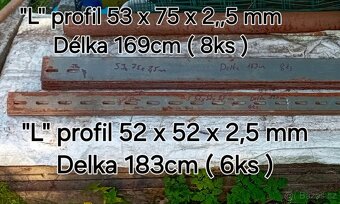 Děrované/Regalové L profily 14ks 80kč/m - 2