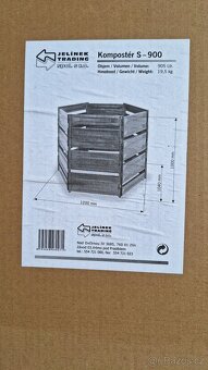 NOVÝ KOMPOSTÉR Jelínek-Trading S 900 l - 2