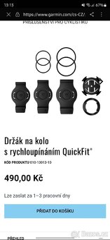 Držák na hodinky Garmin na řídítka - 2