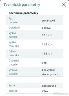 Umyvadlová baterie VitrA Root Round BluEco - 2