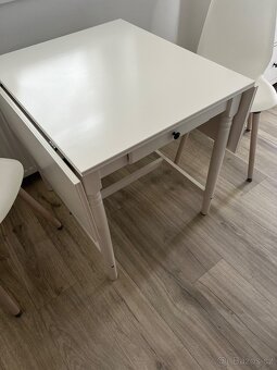 Rozkládací malý stůl + 2 židle IKEA - 2