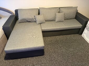 Rozkládací sedací souprava s úložným prostorem - 2
