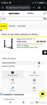 Dvousloupový zvedák 4t - 2