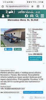 Mercedes SL 560 Bez koroze - 2