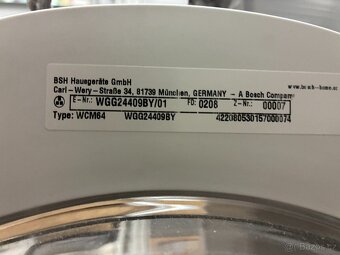 Bosch pračka WGG24409BY - stará 3 roky, uvolněný buben - 2