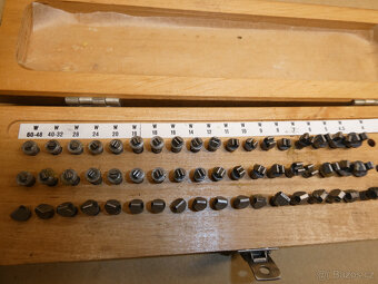 Sada měřicích doteků pro W závity - 2