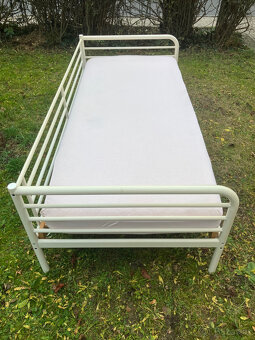 Jednolůžková postel Ikea 90x200cm, polohovací rošt, matrace - 2