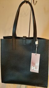 Kožená kabelka do ruky, černá - 2