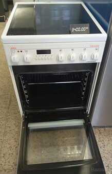 Sporák AEG, šířka 50 Cm horkovzduch, bílý - 2