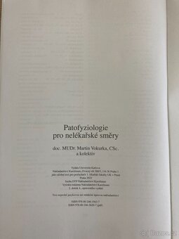 Patofyziologie pro nelékařské směry - 2