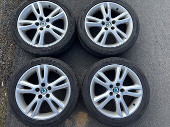 Original letní kola Škoda Elba 5x100 6,5J ET43 205/45 R16 - 2