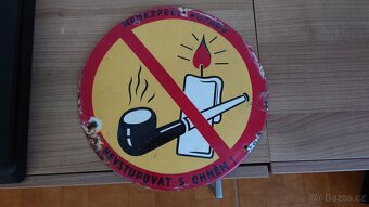 Smaltovaná cedule ( zákaz kouření) - 2