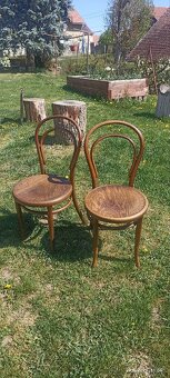 Thonet párové židle solidní stav doporučuji - 2