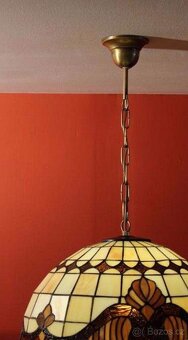 Vitrážový Tiffany lustr o průměru 41 cm-nový - 2