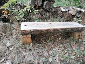 Dřevěná lavice - 2