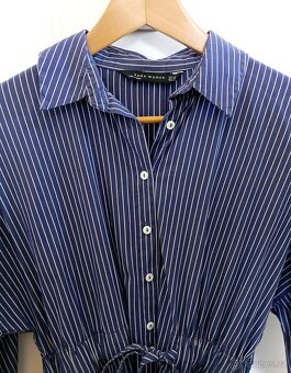 Šaty ZARA XS – téměř nové – modré s proužky – 449 Kč - 2
