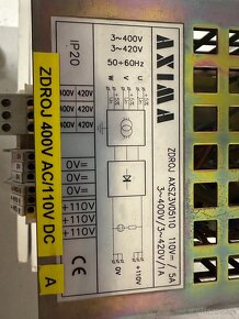 Zdroj Axima axsz3v05110 (110V DC) - 2
