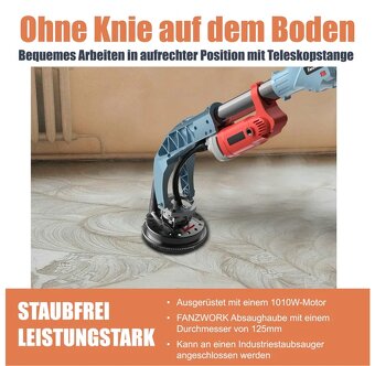 Nová FANZWORK teleskopická bruska na beton 1010W - 2