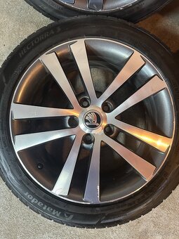ALU Kola ŠKODA 5x112 R17 CYGNUS ZÁNOVNÍ Letní Pneu 225/45/17 - 2