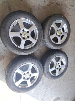 Alu kola R15 5x112 6,5j et43 vc. letnich pneumatik - 2