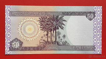 Bankovka IRÁK 50 Dinars rok 2003 stav UNC - 2
