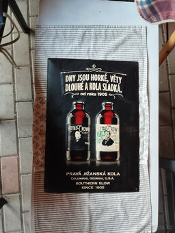 Plechová cedule Pravá jižanská kola,rozměr 30x42cm - 2
