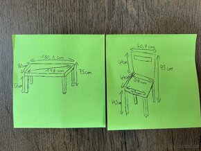 Jídelní stůl+židle - 2