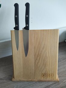 Dřevěný, magnetický držák na nože - 2