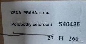 Plné polobotky vel. 27 (41) - 2