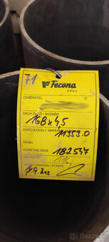 Trubka ocelová bezešvá 168x4,5mm - délka 1 m - 2