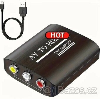 PS1,PS2,PS3,XBOX,N64,WII,DVD,VHS převodník z AV do HDMI - 2