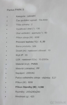 Venkovní nástěnné svítidlo bílé se senzorem pohybu - 2
