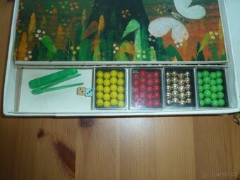Retro hra Zlatá jablka Železnobrodské sklo kompletní - 2