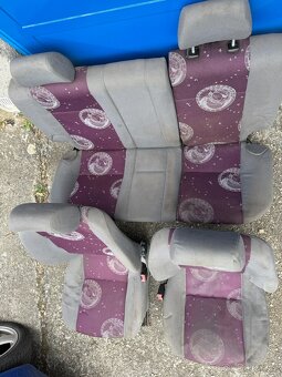 Stavitelné sedačky Škoda Felicia Mystery purple. - 2