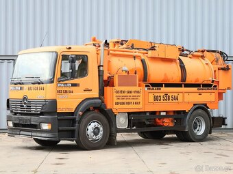 Mercedes-Benz ATEGO 1828 L, FAKÁLNÍ VŮZ, 8 CBM, DVĚ KOMORY ( - 2