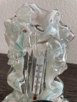 Hutní sklo Jaroslav Brychta Železný Brod teploměr kosatk - 2