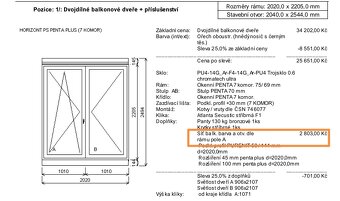 Síť na balkonové dveře, francouzské okno - 2