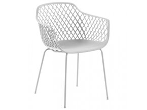 Bílá plastová židle - 2