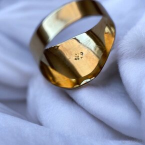 Masivní PÁNSKÝ zlatý prsten – 4,70g. - 2