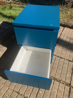 Komoda Malm se 2 zásuvkami, modrá - 2